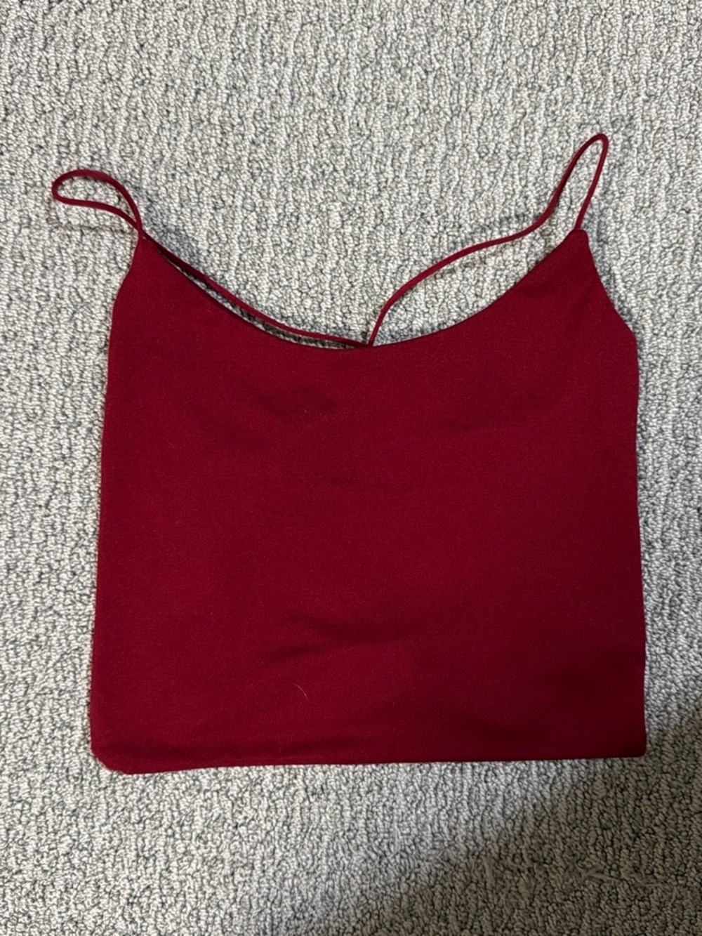 SHEIN Burgundy Spaghetti Strap Cami